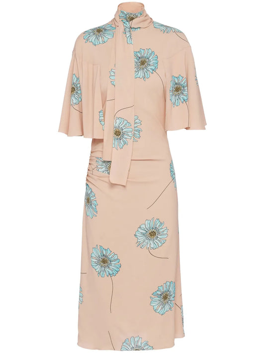 Floral-Print Pencil Dress