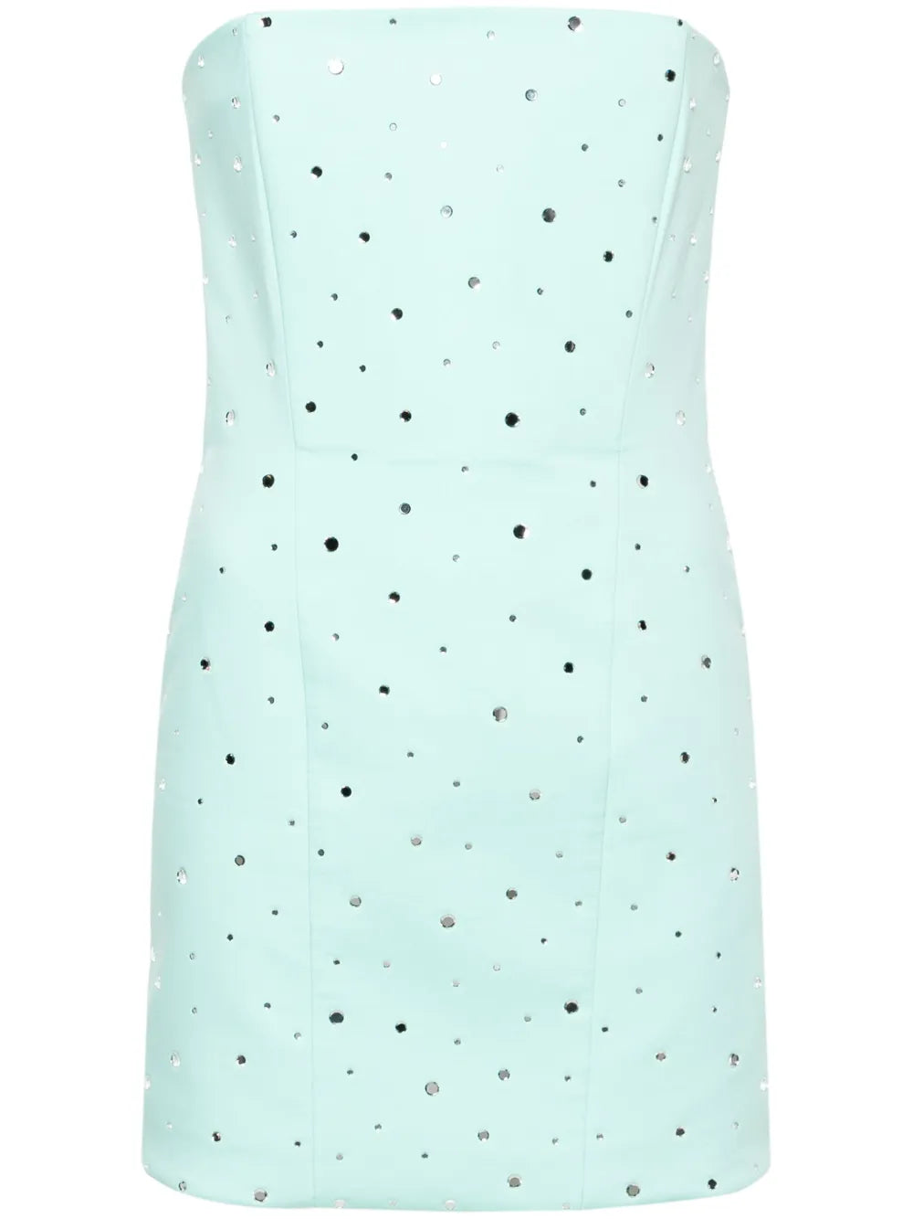 Rhinestoned Strapless Minidress