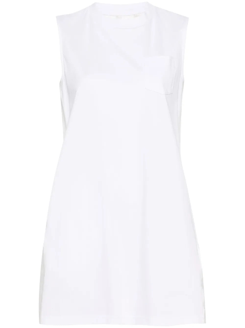 Pleat-Detail Cotton Minidress