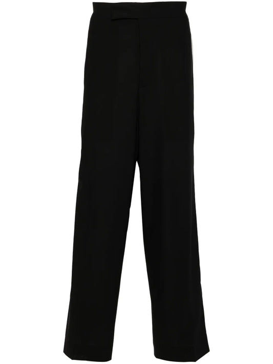 Side-Stripe Wool Trousers
