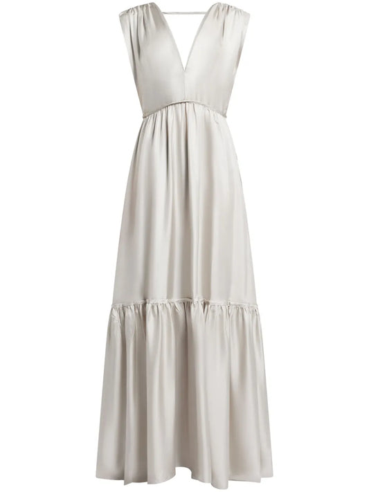 Tiered Organic Silk Dress