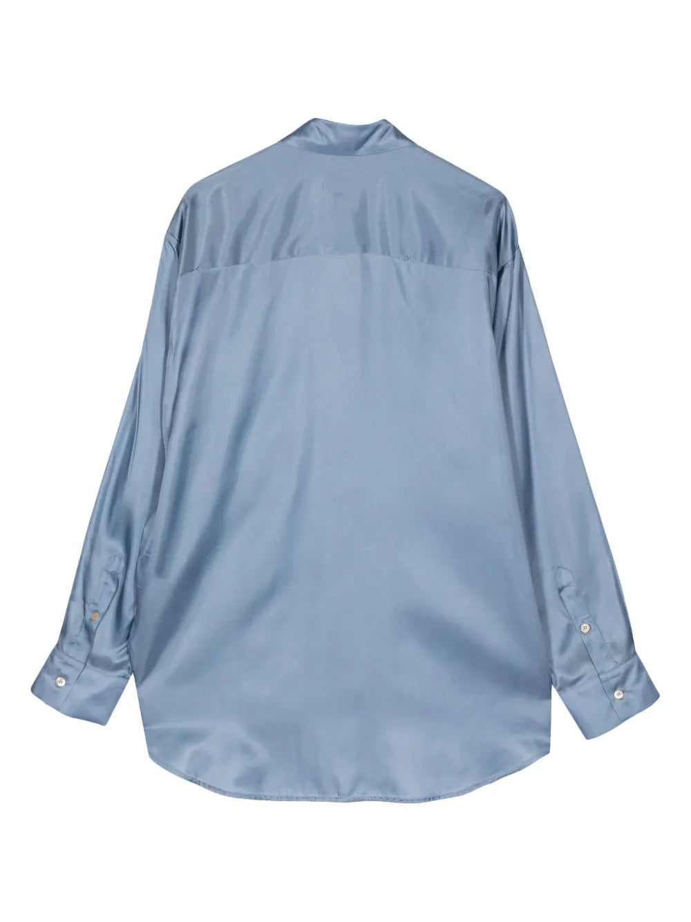 Logo-Appliqué Satin Shirt