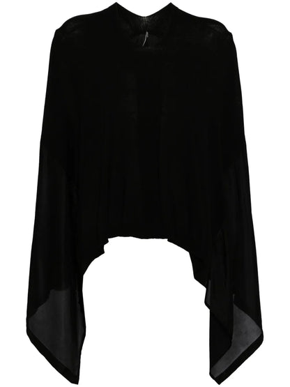 Draped Hi-Lo Blouse