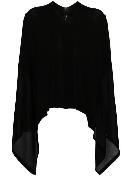 Draped Hi-Lo Blouse