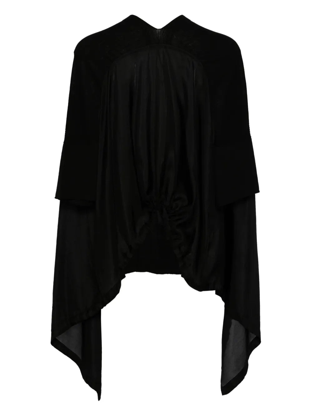 Draped Hi-Lo Blouse