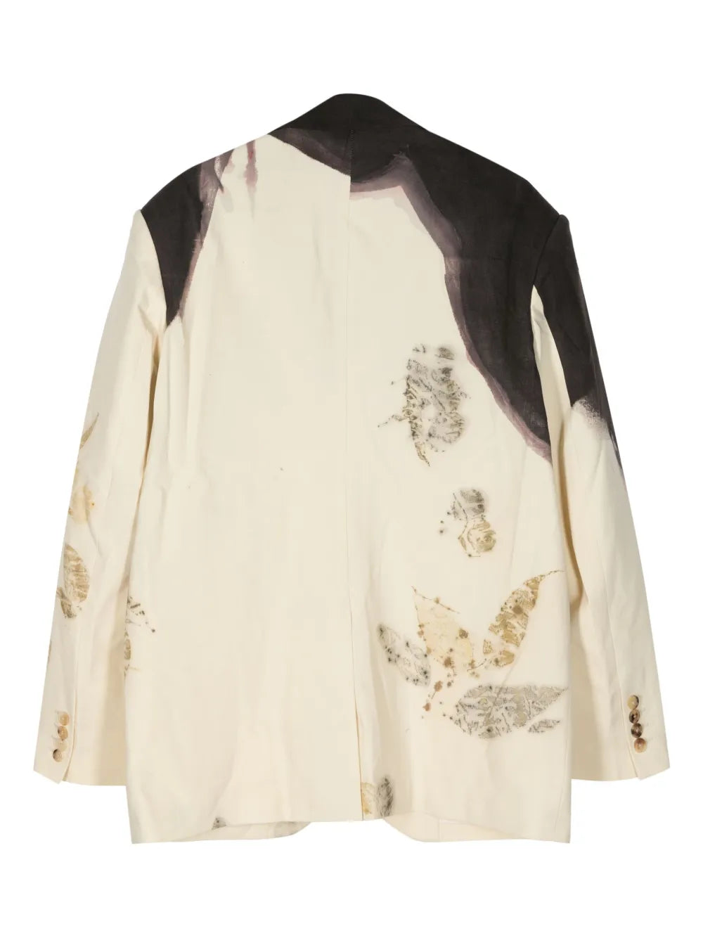 Natural-Dye Single-Breasted Blazer