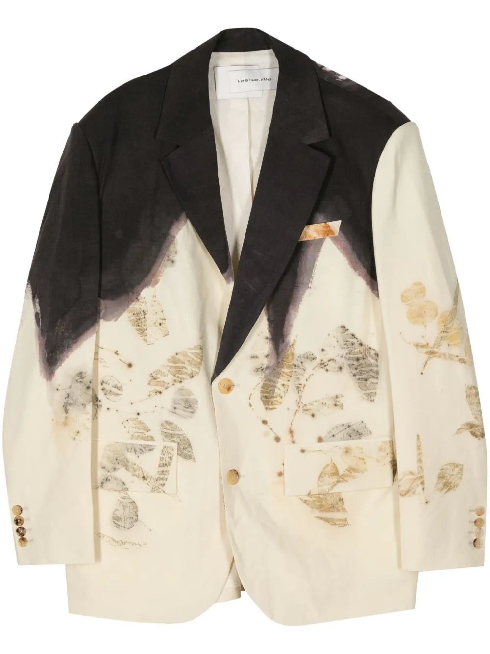Natural-Dye Single-Breasted Blazer