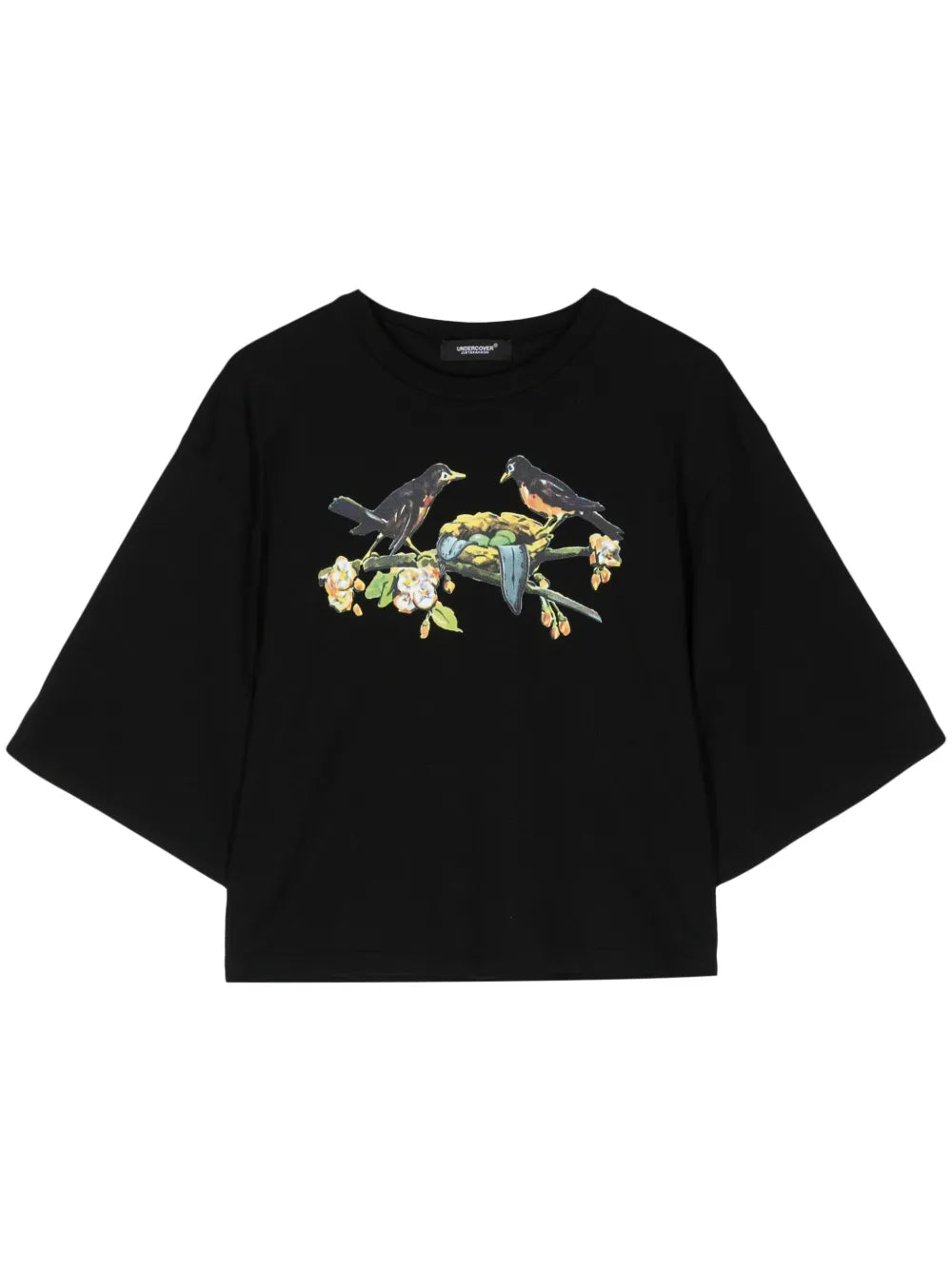 Graphic-Print Cropped T-Shirt