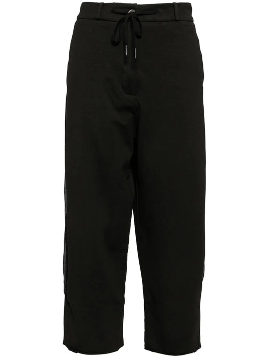 Panelled Straight-Leg Trousers