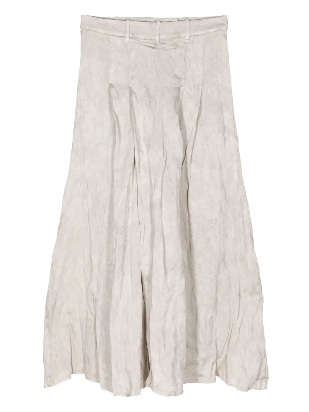 Layered Pleated Midi Skirt