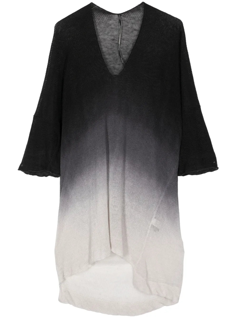 Ombré Open-Knit Tunic