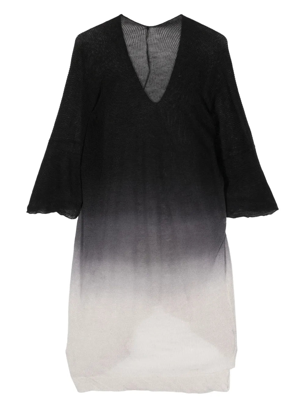 Ombré Open-Knit Tunic