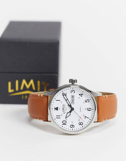 Faux Mens Leather Watch