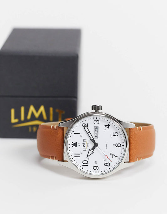 Faux Mens Leather Watch