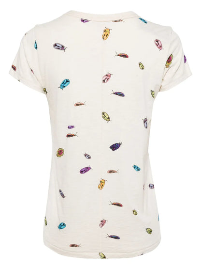 Beetle-Print Pima Cotton T-Shirt