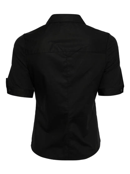 Ribbed Cotton-Modal Blend Polo Shirt