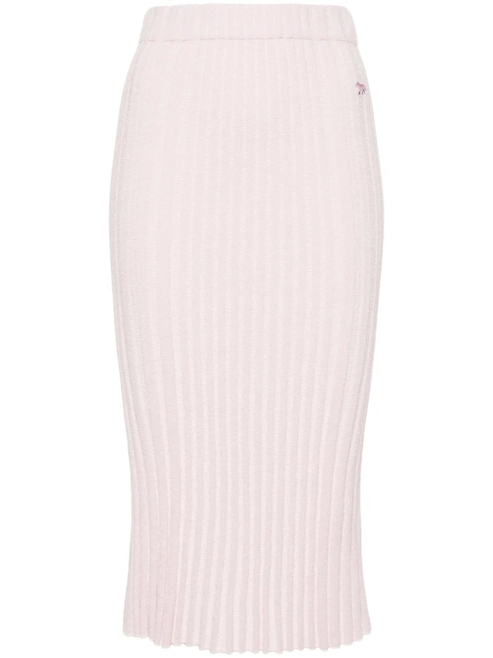 Ribbed-Knit Midi Skirt