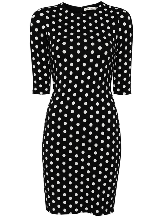 Delora Polka Dot-Print Dress