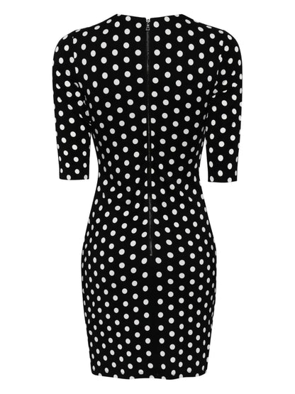 Delora Polka Dot-Print Dress