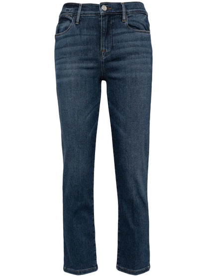 Mid-Rise Cropped Jeans