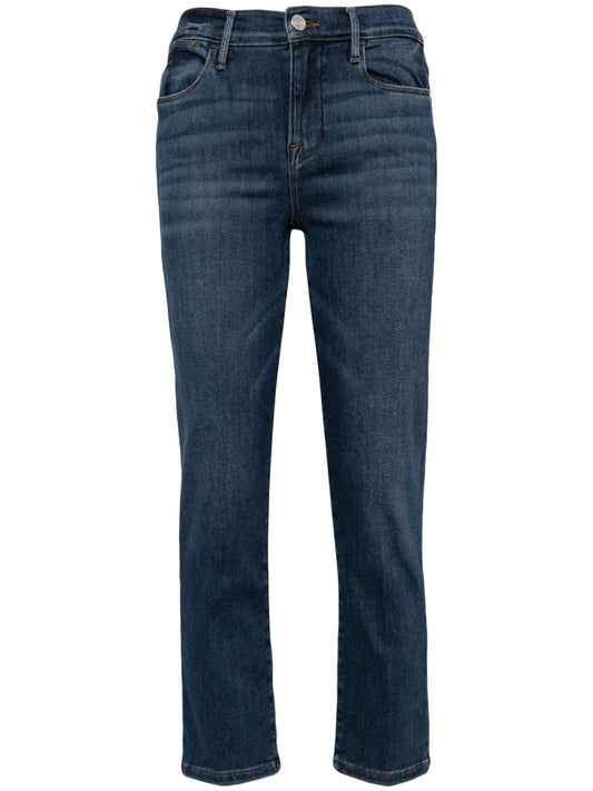 Mid-Rise Cropped Jeans