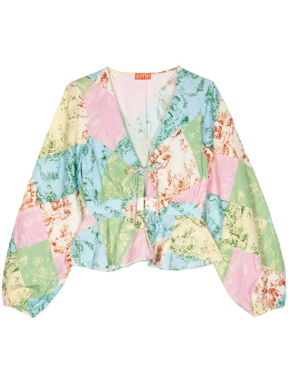 Irene Patchwork Blouse