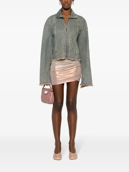Jade Draped Mini Skirt