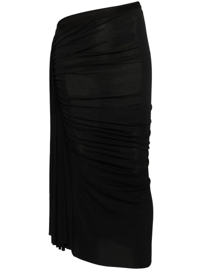 Fog Asymmetric Draped Skirt