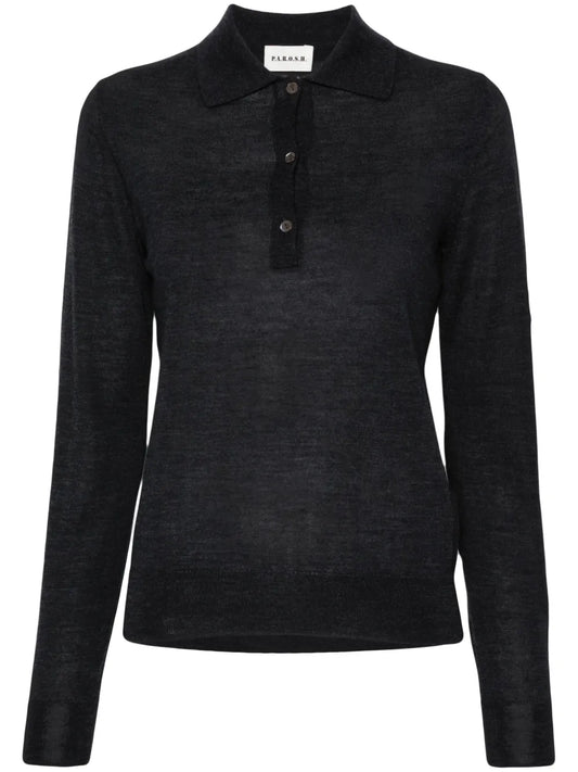 Knitted Polo Sweater