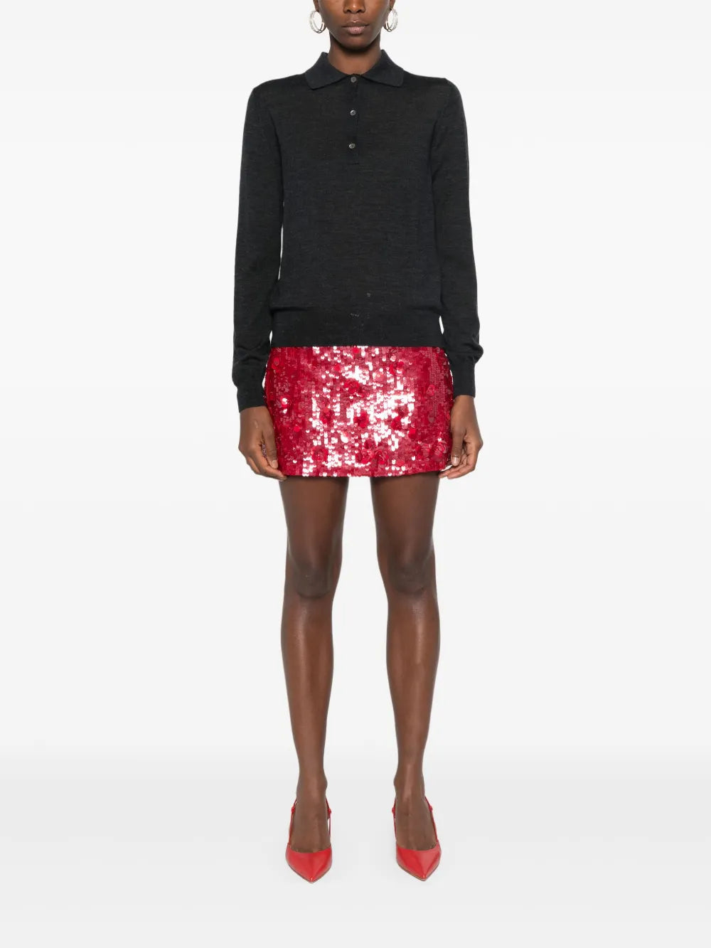 Knitted Polo Sweater