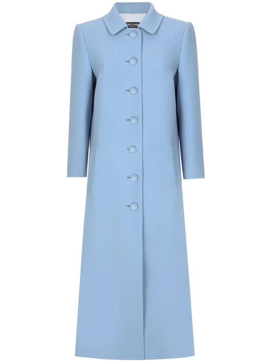 Single-Breasted Virgin-Wool Coat