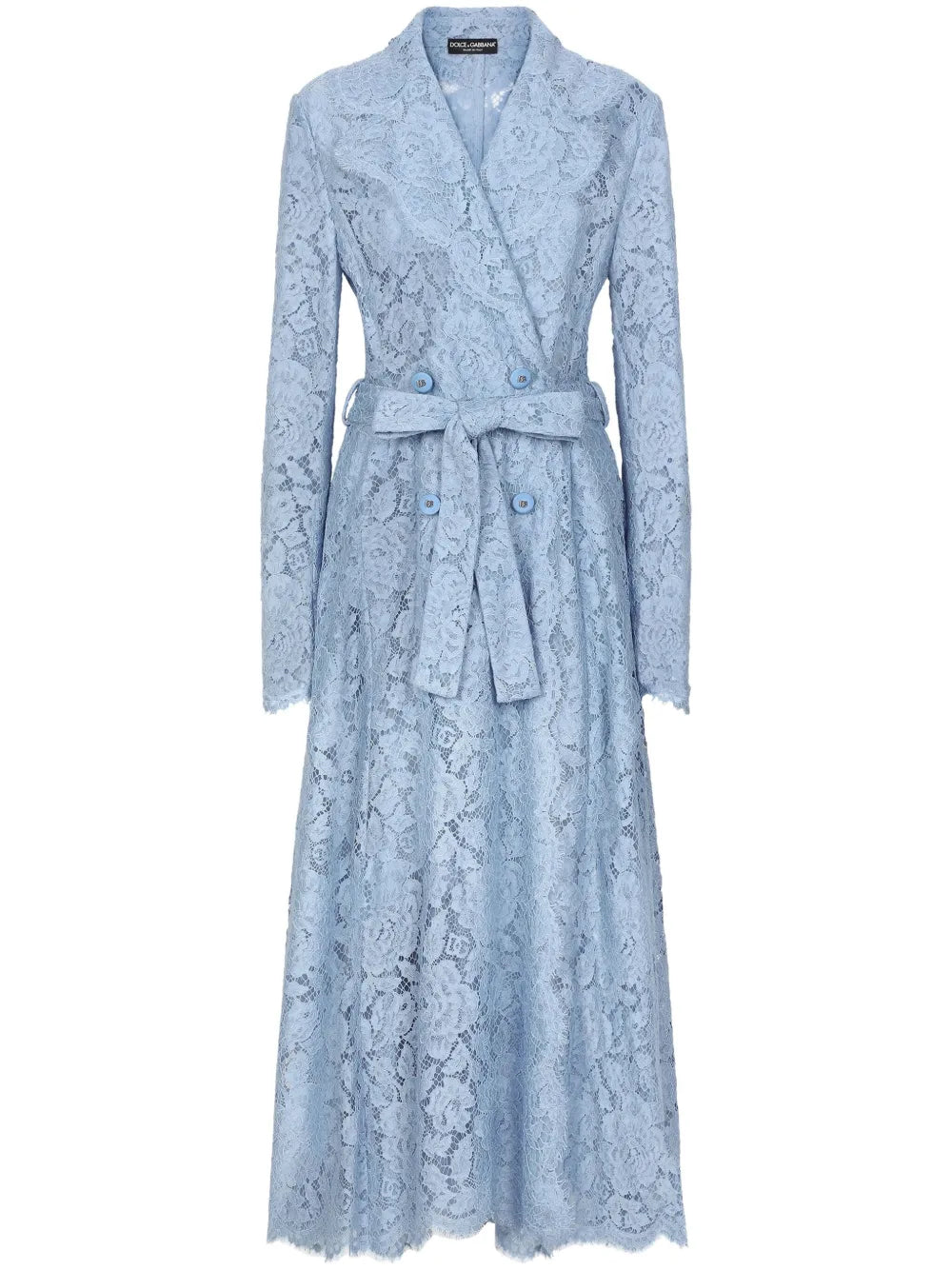 Cordonetto-Lace Trench Coat