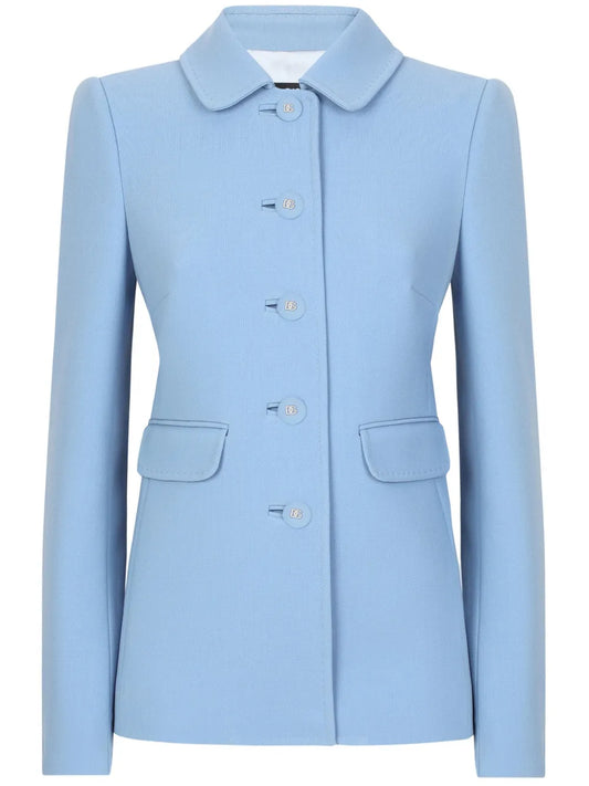 Buttoned Flap Pocket Blazer