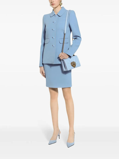 Buttoned Flap Pocket Blazer
