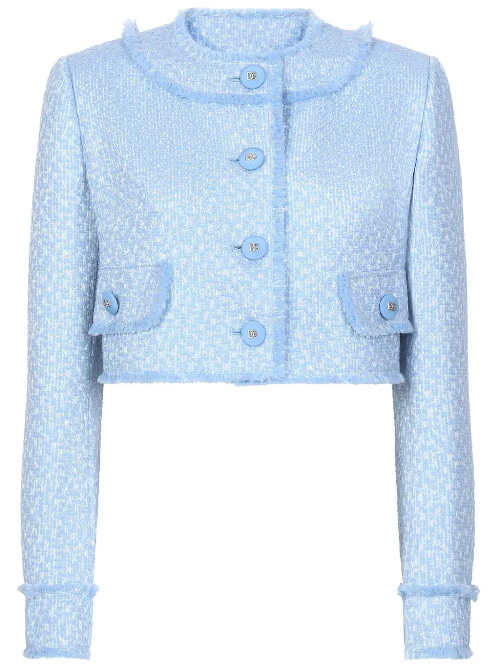 Frayed Cropped Jacket