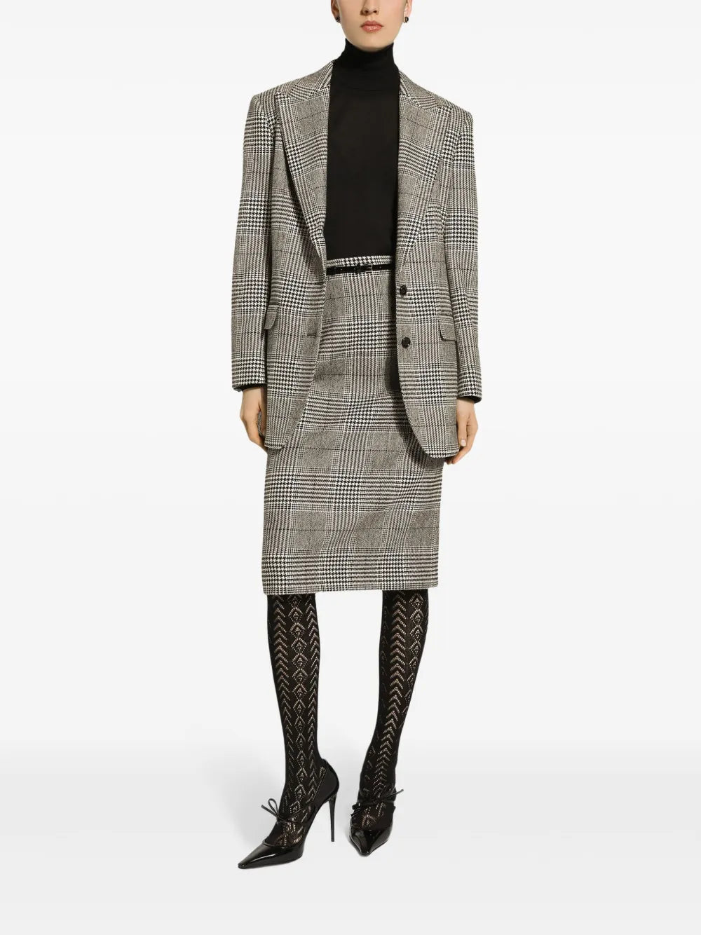 Glen-Plaid Blazer