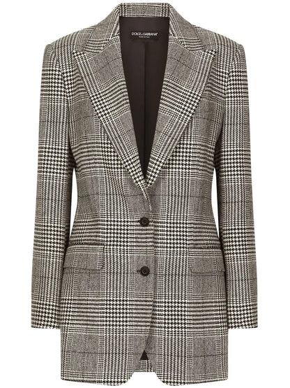 Glen-Plaid Blazer