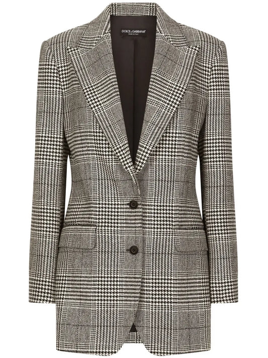 Glen-Plaid Blazer