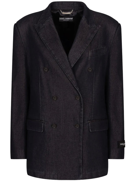 Double-Breasted Peak-Lapel Jacket