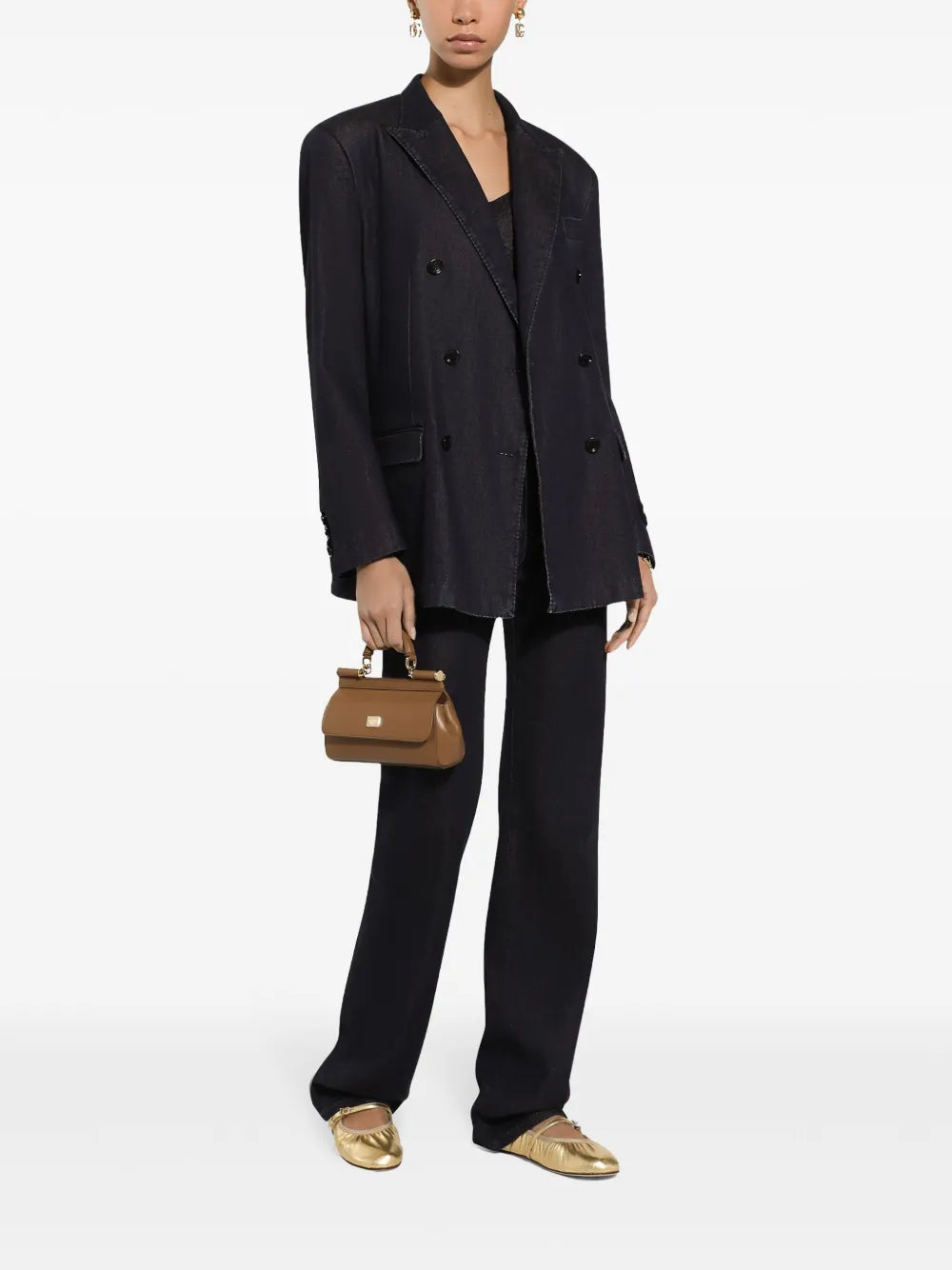 Double-Breasted Peak-Lapel Jacket