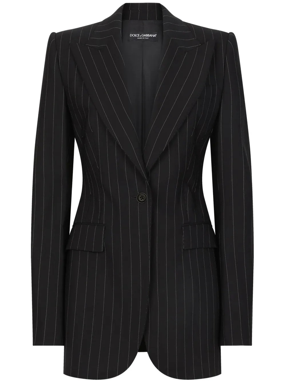 Striped Long Sleeve Blazer