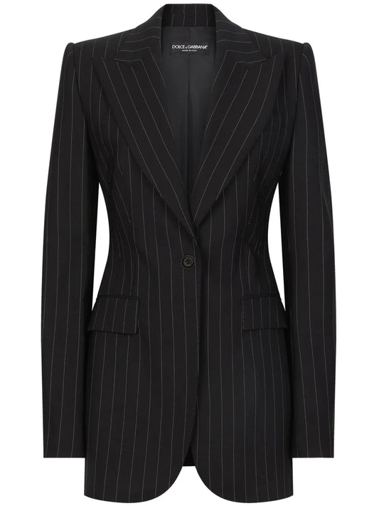 Striped Long Sleeve Blazer