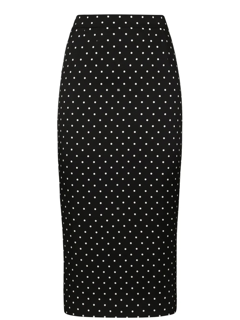 Polka-Dot Pencil Skirt