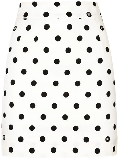 Polka-Dot Mini Skirt