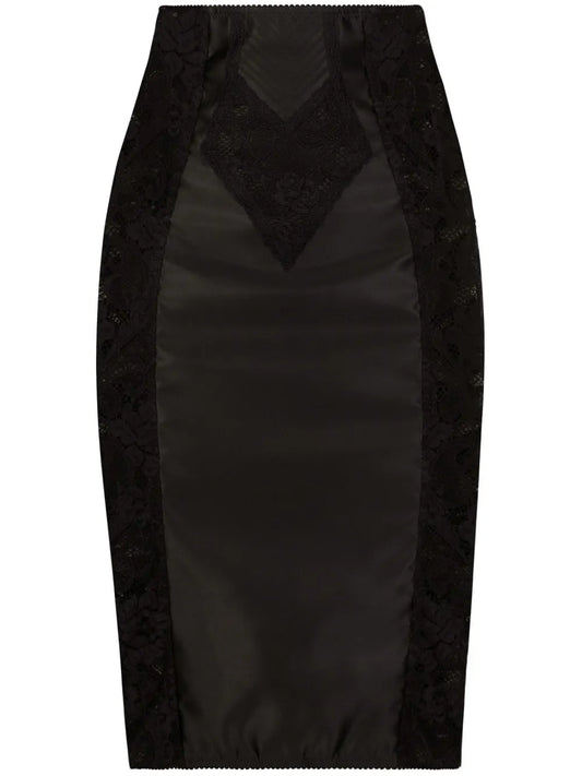 Corset-Style Lace Skirt