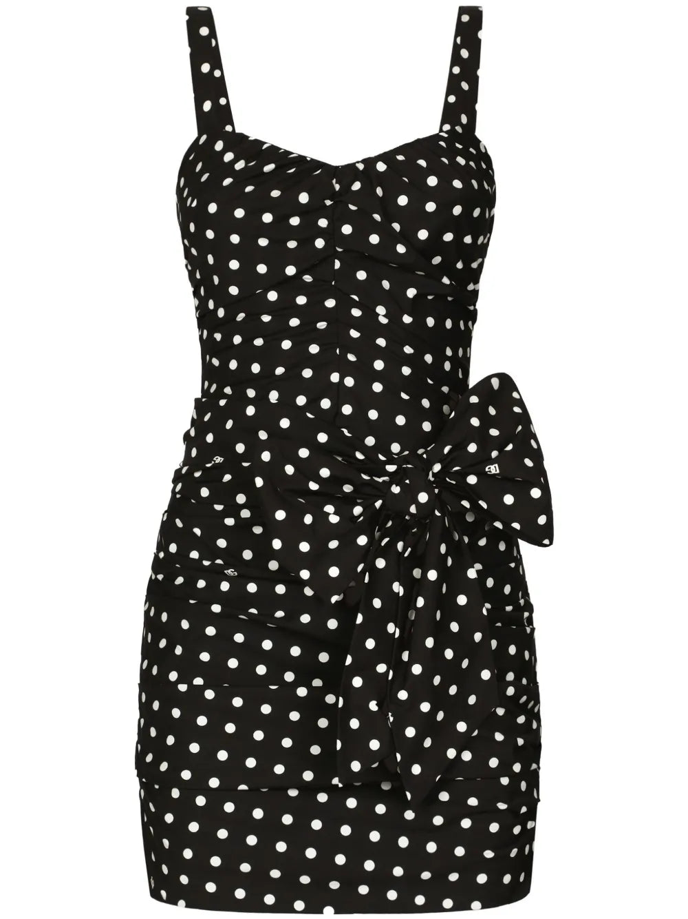 Polka-Dot Mini Dress