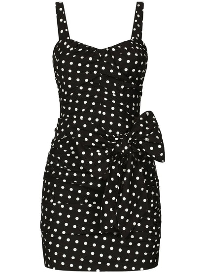 Polka-Dot Mini Dress
