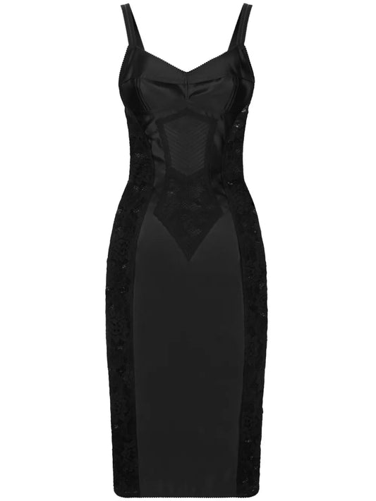 Lace-Panel Dress