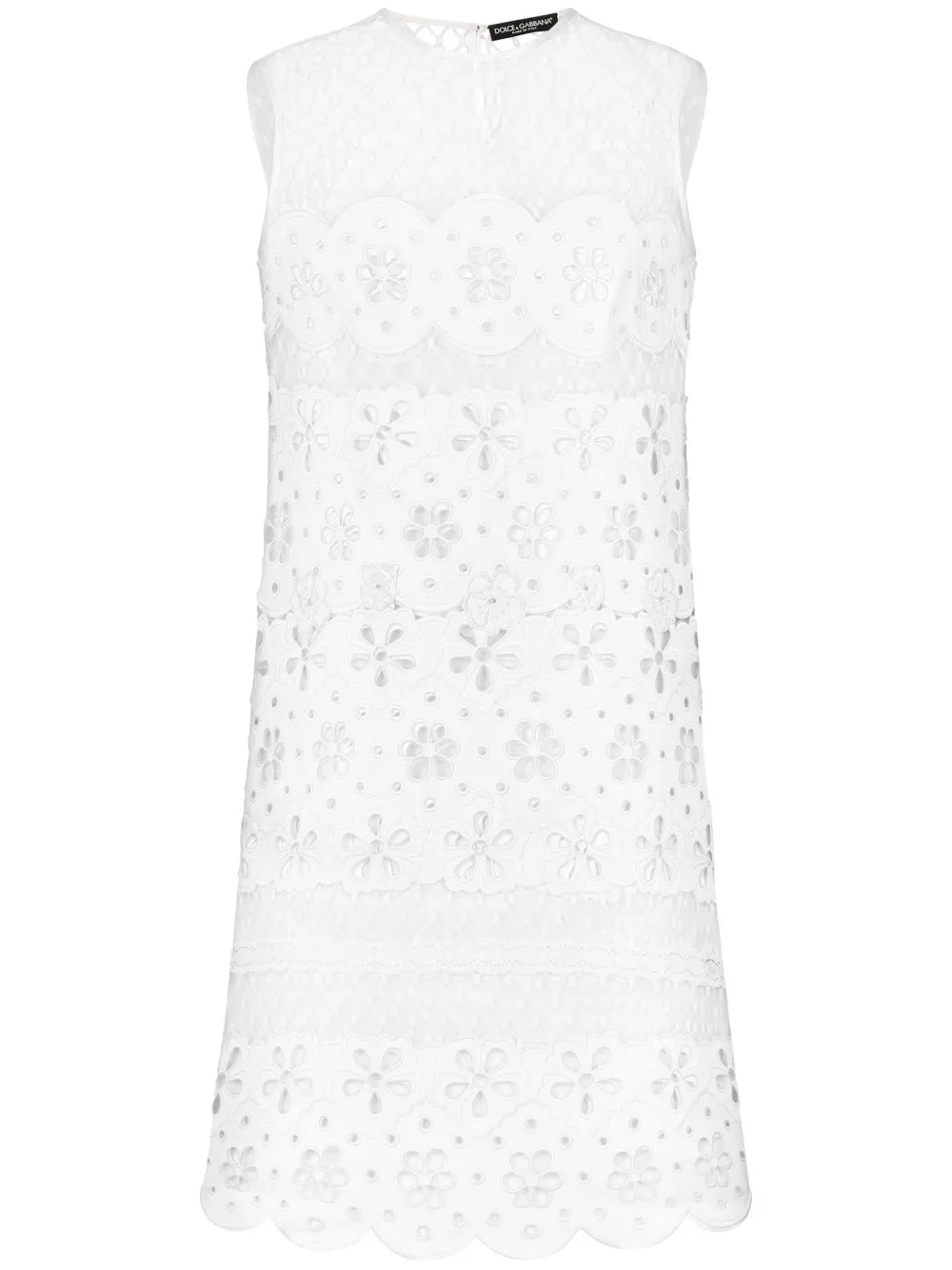 Embroidered Mesh Minidress