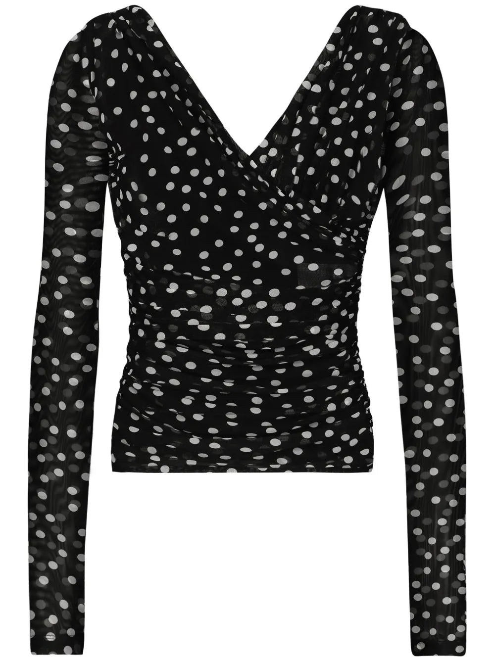 Polka-Dot Tulle Top